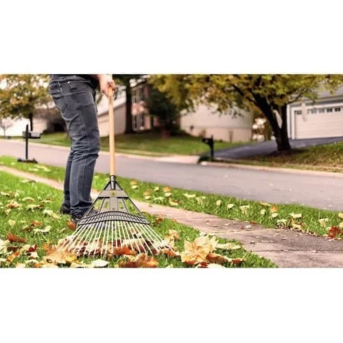 Rastrillo mixto para césped con mango de madera Tramontina 22 dientes 120 cm — imagen 4 de 4