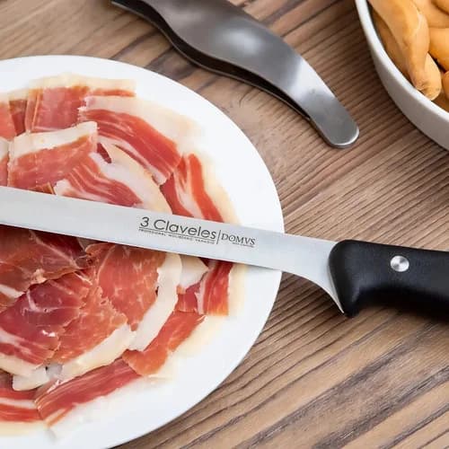 Cuchillo Jamonero 3 Claveles 25 Cm Acero Inoxidable — imagen 4 de 7