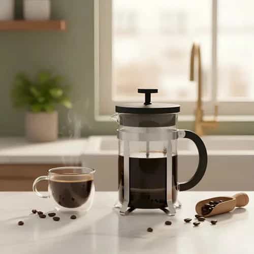 Cafetera Prensa Francesa Tramontina 1 L Jarra De Vidrio
