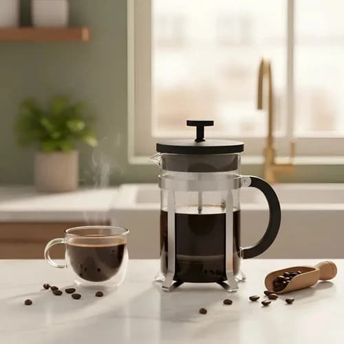 Cafetera Prensa Francesa Tramontina 1 L Jarra De Vidrio — imagen 1 de 4