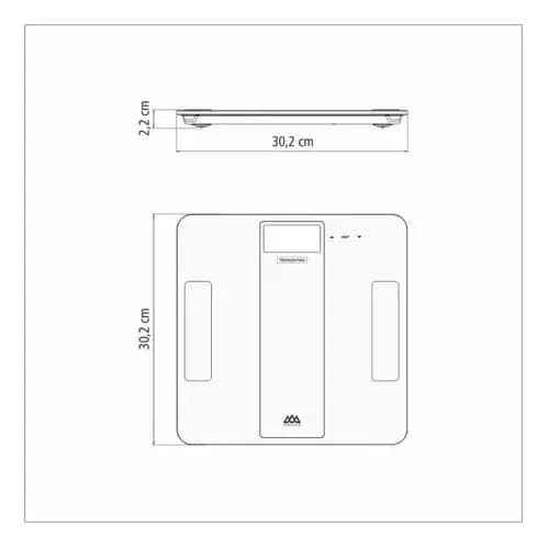 Báscula De Baño Digital Tramontina Smart Glass Vidrio Templado — imagen 3 de 3