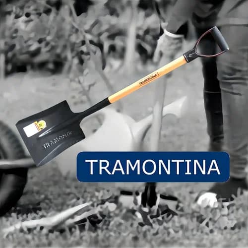 Pala cuadrada de carga Tramontina 464/40 con mango de madera 71 cm — imagen 5 de 5