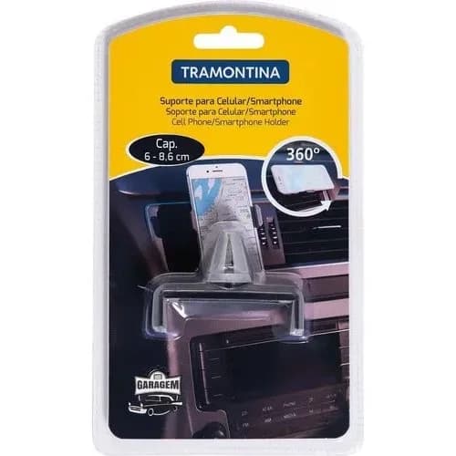 Soporte de celular para salida de aire del auto Tramontina 6 a 8.6 cm — imagen 2 de 3