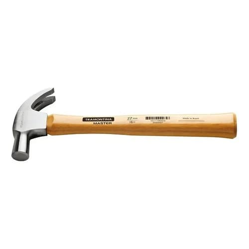 Martillo de uña con mango de madera Tramontina Master 27 mm — imagen 1 de 3