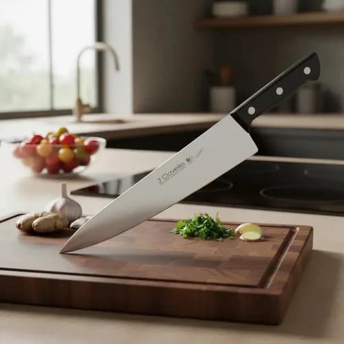 Cuchillo Cocinero 3 Claveles Uniblock 25 Cm — imagen 2 de 7