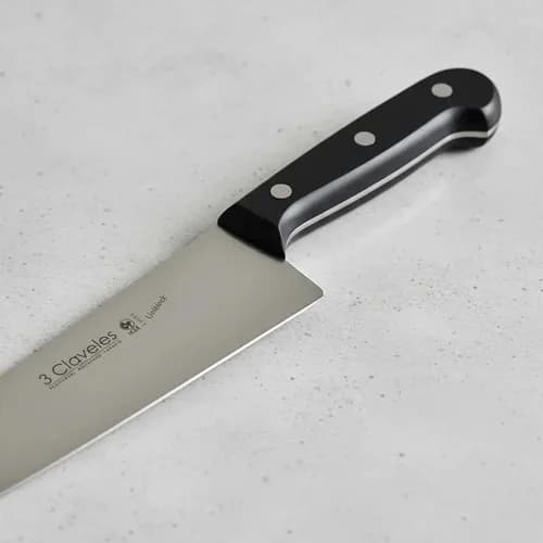 Cuchillo Cocinero 3 Claveles Uniblock 25 Cm — imagen 5 de 7