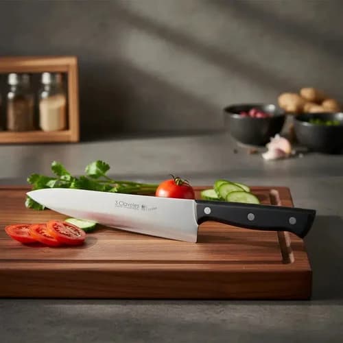Cuchillo Cocinero 3 Claveles Uniblock 25 Cm — imagen 4 de 7