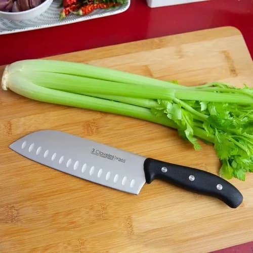 Cuchillo Santoku 3 Claveles Domus Acero Inoxidable 18 Cm — imagen 3 de 3