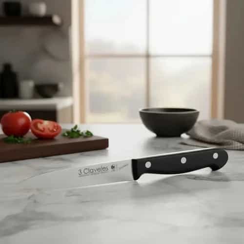 Cuchillo Verduras 3 Claveles Uniblock 10 Cm Acero Inoxidable