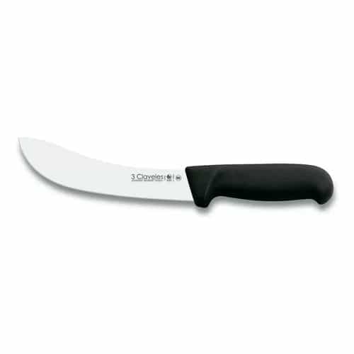 Cuchillo Despellejar 3 Claveles 18 Cm Acero Inoxidable Negro
