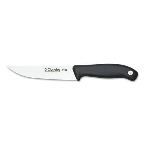 Cuchillo De Cocina 3 Claveles Evo 13,5 Cm Acero Inoxidable Negro