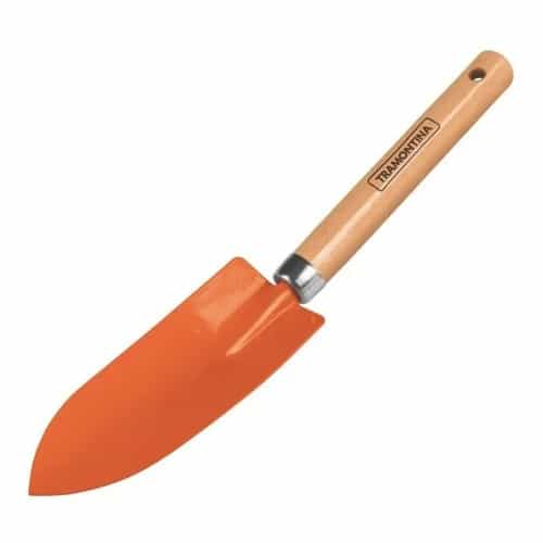 Palita estrecha de jardín con mango de madera Tramontina 30.6 cm