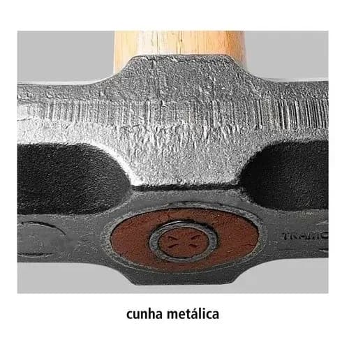 Mazo octogonal Basic con mango de madera Tramontina Master 500 g — imagen 4 de 5