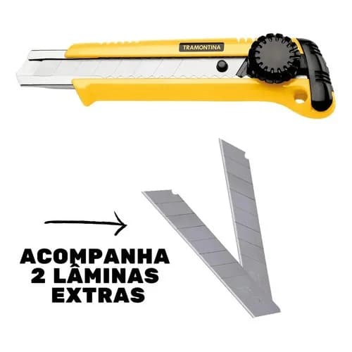 Cutter profesional con traba Tramontina Master 6 pulgadas y dos hojas de repuesto — imagen 5 de 6