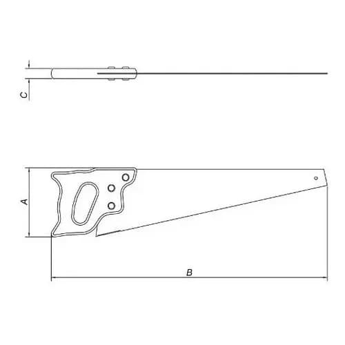 Serrucho para carpintero Tramontina Master 22 pulgadas — imagen 2 de 4