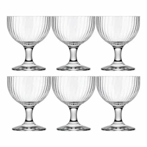 Juego De Copas Para Postre Nadir Fiore Vidrio 285 Ml X6