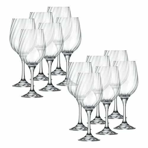 Copas De Agua Nadir Ravena Vidrio 500 Ml X12