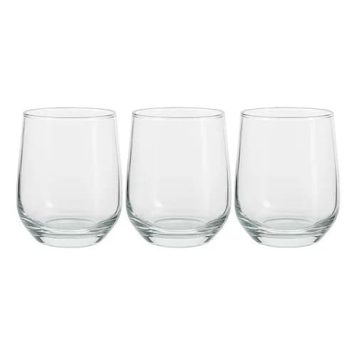 Vaso De Vidrio Línea Canva 365 Ml X3 Unidades — imagen 1 de 3