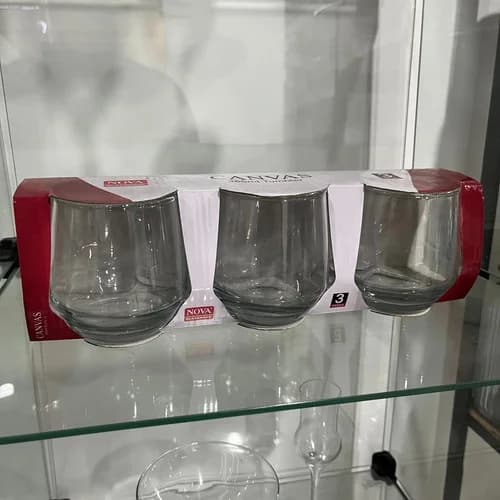 Vaso De Vidrio Línea Canva 365 Ml X3 Unidades — imagen 2 de 3