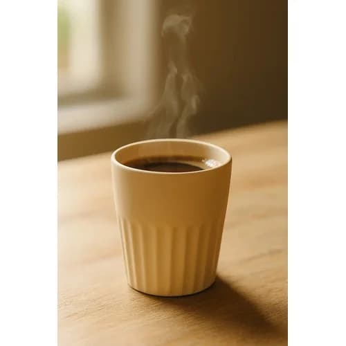 Vaso Para Café De Cerámica 300 Ml Beige / Terracota — imagen 2 de 4