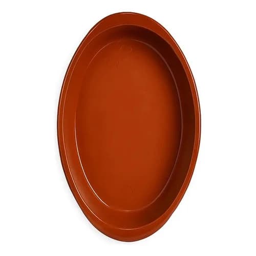 Fuente Asadera Oval De Barro Arte Regal 39 Cm Miel — imagen 2 de 4