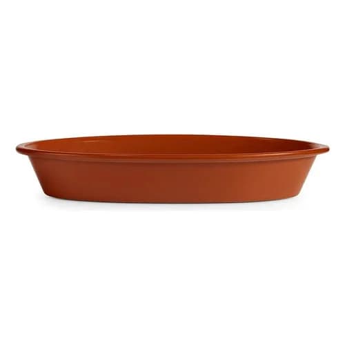 Fuente Asadera Oval De Barro Arte Regal 39 Cm Miel — imagen 4 de 4