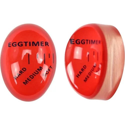 Temporizador Para Hervir Huevos Sin Baterías Rojo — imagen 1 de 4