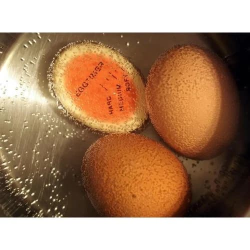 Temporizador Para Hervir Huevos Sin Baterías Rojo — imagen 4 de 4