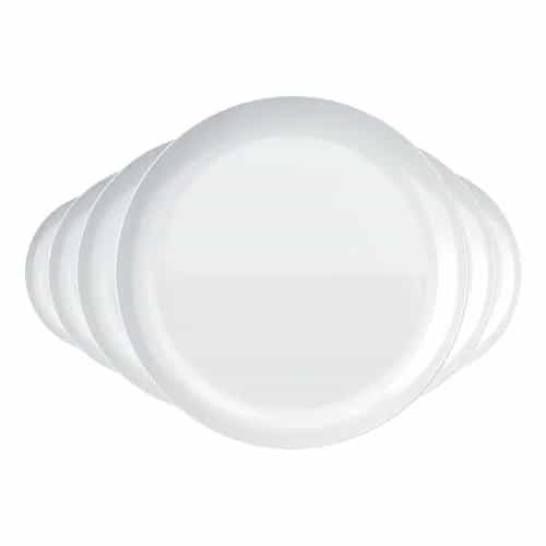 Juego De Platos Playos Blanc Duralex 27 Cm X 6