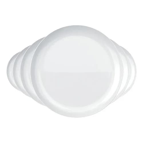 Juego De Platos Playos Blanc Duralex 27 Cm X 6 — imagen 1 de 7