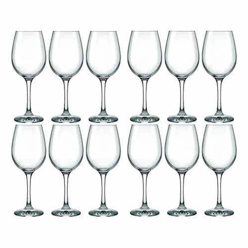Juego 12 Copas Vino Tinto Barone Nadir 385 Ml