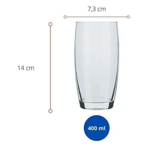 Set 6 Vasos Oca Nadir 400 Ml — imagen 2 de 4