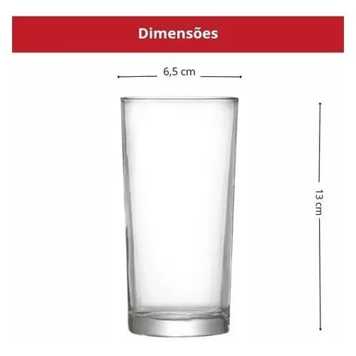 Vaso Refresco Nadir Cylinder Vidrio 300 Ml Set X24 — imagen 3 de 9