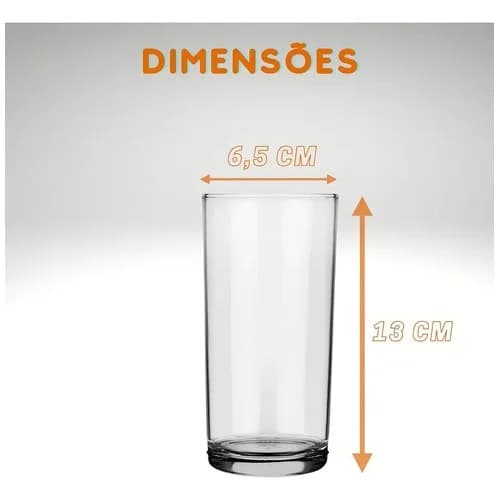 Vaso Refresco Nadir Cylinder Vidrio 300 Ml Set X24 — imagen 5 de 9