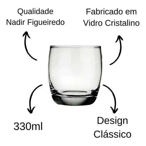 Vaso Whisky Nadir Oca Vidrio 330 Ml Set X12 — imagen 8 de 11