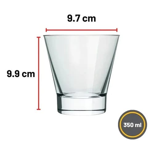 Vasos Caipirinha Nadir Vidrio 350 Ml Pack X6 — imagen 6 de 11