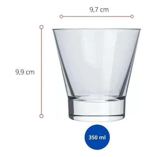 Vasos Caipirinha Nadir Vidrio 350 Ml Pack X6 — imagen 10 de 11