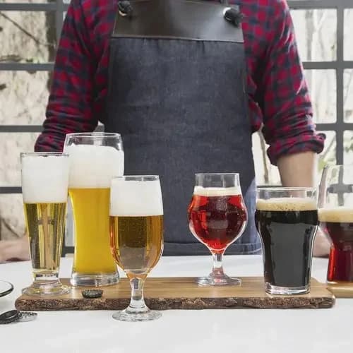 Vasos De Cerveza Nadir Dublin Vidrio 400 Ml Set X6 — imagen 4 de 12