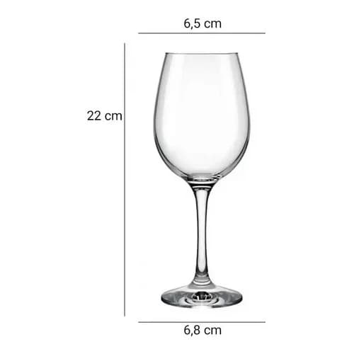 Copa Copón Vino Nadir Barone Vidrio 490 Ml Set X12 — imagen 10 de 10