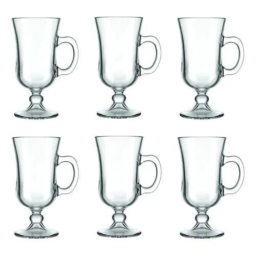 Tazas Irish Coffee Nadir Nevada Vidrio 240 Ml Set X6 — imagen 2 de 2