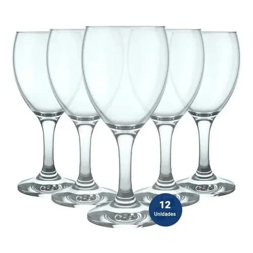 Copas Agua Y Vino Nadir Windsor Vidrio 300 Ml Set X12 — imagen 1 de 8