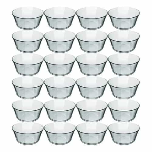 Juego De Ensaladeras Nadir Vidrio 250 Ml X24