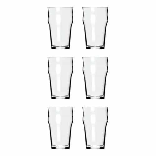 Vaso Cerveza Pinta Stout Nadir Vidrio 473 Ml Set X6