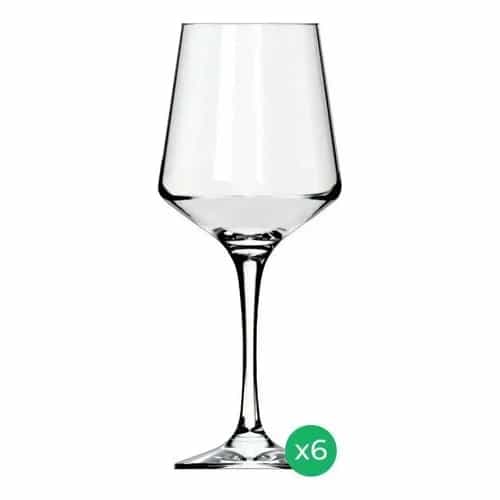Copa Copón Vino Nadir Brunello Vidrio 490 Ml Set X6
