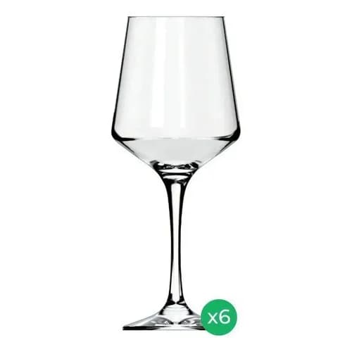 Copa Copón Vino Nadir Brunello Vidrio 490 Ml Set X6 — imagen 1 de 5