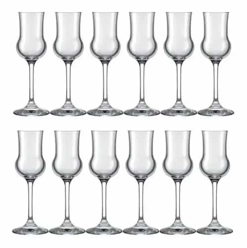 Copa Vidrio Nadir Alambic 90 Ml Para Cachaça X12 Unidades