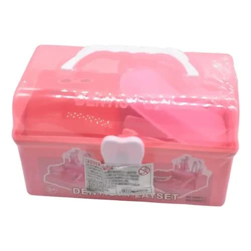 Set De Dentista Infantil Juguete 15 Piezas En Caja Rosado — imagen 2 de 4