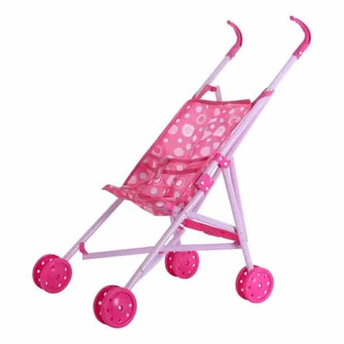 Coche Para Muñeca Cochecito 54 X 46 X 21 Cm Rosado