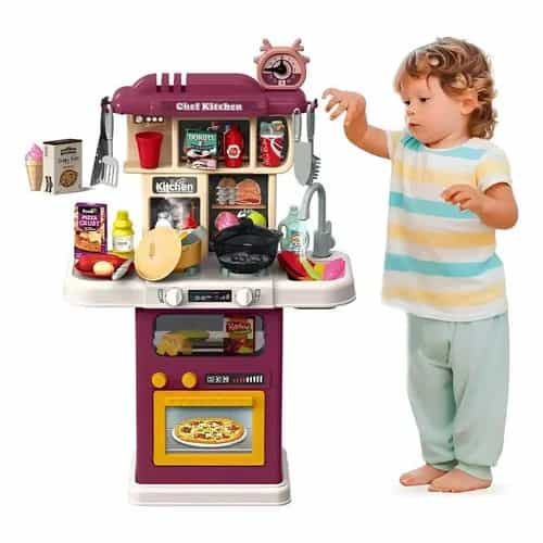 Cocina Infantil Juguete Con Luz Y Sonido 64 Piezas