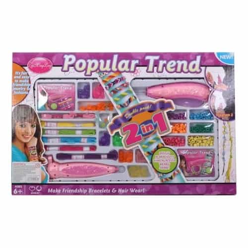 Set Infantil Para Hacer Pulseras Y Collares 54 X 34,5 Cm